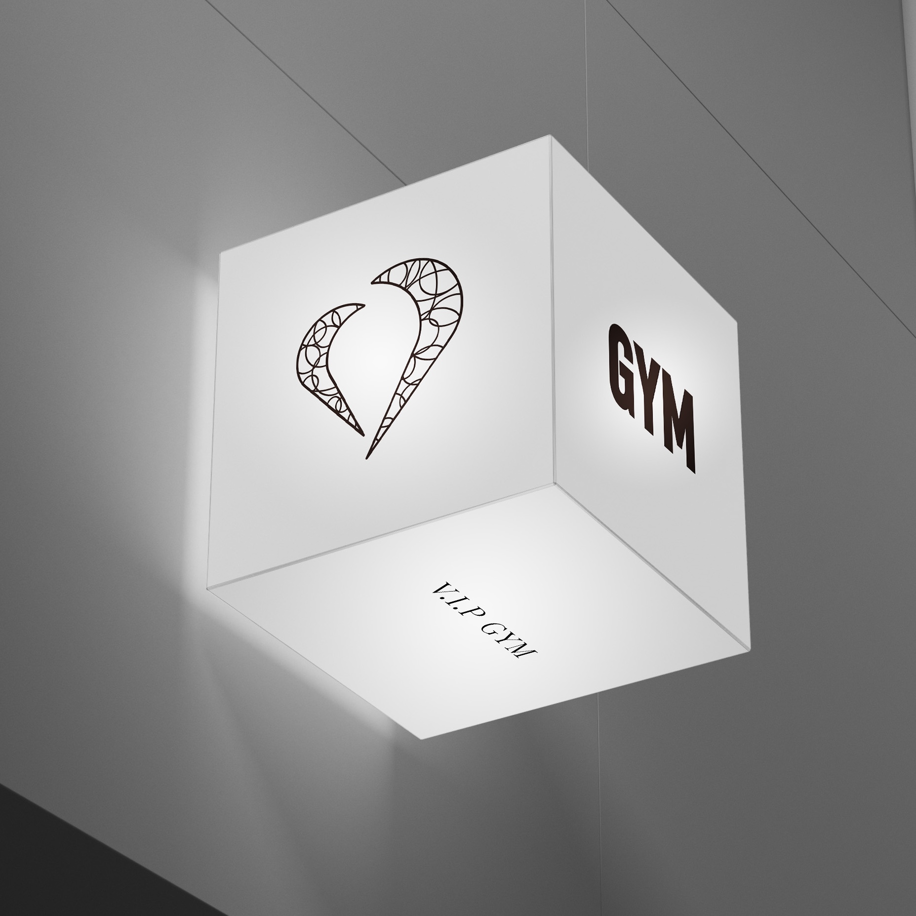 V.I.P GYMのロゴバリエーション
